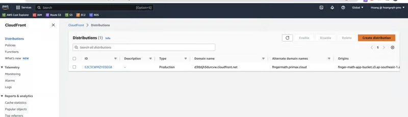 Setup CDN with CloudFront