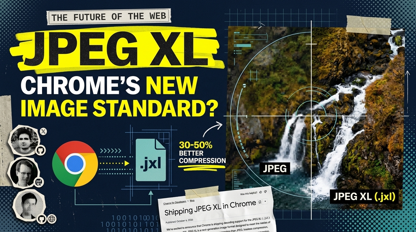 JPEG XL (.jxl) in Chrome 155+ — Empirical Compression Benchmark Across 12 JPEG Profiles