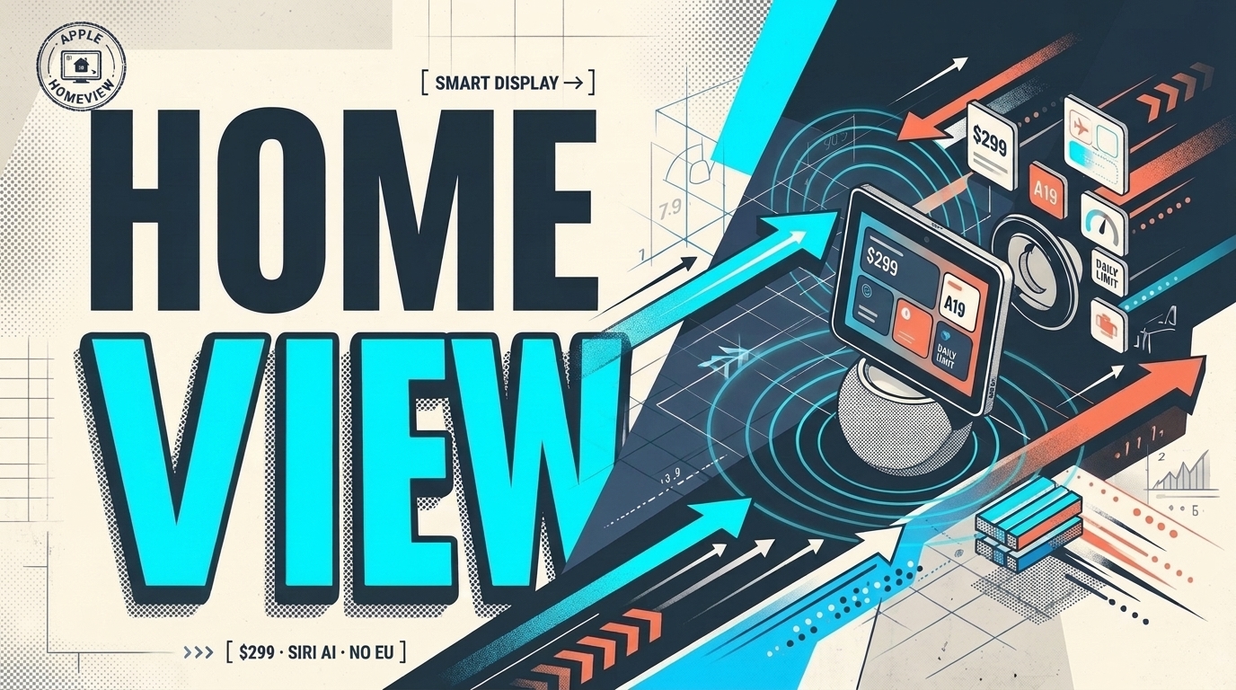 Apple HomeView ($299): Magnetic Smart Display, No EU Launch, and Footnote 2