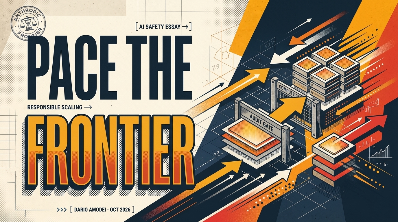 Dario Amodei’s “We Must Pace the Frontier”: AI Safety Plea or Regulatory Moat?